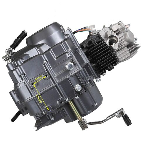 Lifan 125cc Semi Auto Engine Motor Kit 12V System, Wiring, Kick/Electric Start for ATV Dirt Pit Bike ATC70 CT110 CRF50 CT90 CT70 Taotao 125 SSR Apollo RFZ125 Z50 Trail Bike in Saudi Arabia