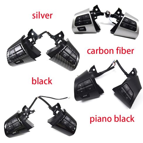 Steering Wheel Mounted Cruise Control Switch Butto/Fit for Toyota Corolla A*DE150 N*DE150 NR*E150 ZR*E15 ZZ*E150 2010-2013 Steering Wheel Audio Control Button 8425002230(Carbon Fiber) in Kuwait