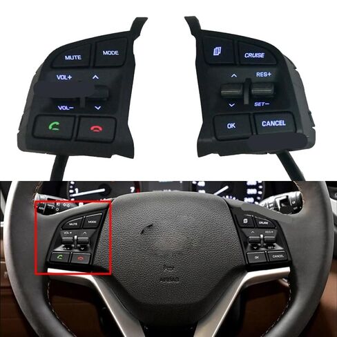 Steering Wheel Mounted Cruise Control Switch Butto 96710-D3500 Remote Control Switch/Fit for Hyundai Tucson 2016 2017 2018 2019 Steering Wheel Music Bluetooth Button in Saudi Arabia