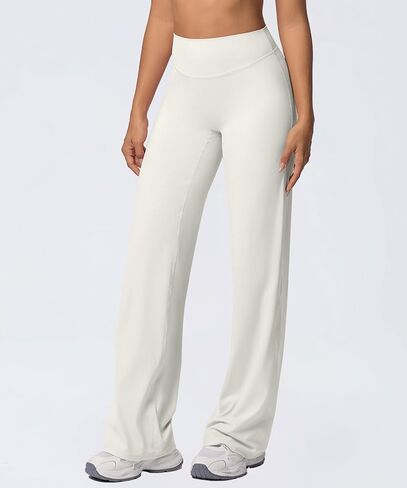 MEIVSO Womens Wide Yoga Pants High Waisted Butt Lifting Leggings Seamless Gym Bottoms in Saudi Arabia