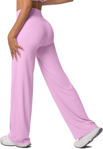MEIVSO Womens Wide Yoga Pants High Waisted Butt Lifting Leggings Seamless Gym Bottoms in Saudi Arabia