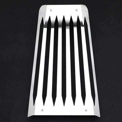 Skull Motorcycle Steel Chrome Skull Radiator Grill Cover Guard Protector For Honda Fury VT1300 2010-2016 (silver) in Saudi Arabia