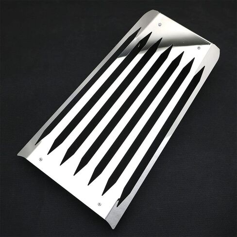 Skull Motorcycle Steel Chrome Skull Radiator Grill Cover Guard Protector For Honda Fury VT1300 2010-2016 (silver) in Saudi Arabia