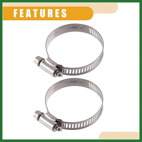Motoforti Water Hose Fitting 11537541992 - Car Engine Coolant Hose Fitting Clamp - for BMW 328i 335i 2007-2016 Aluminum Silver Tone with Clamp - 1 Set Long-lasting in Saudi Arabia