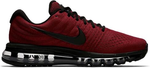حذاء رياضي Nike Air Max 2017 للرجال برباط علوي منخفض (10، فريق أحمر/أسود-رمادي داكن) in Saudi Arabia