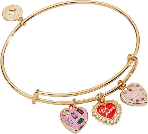 سوار Alex and Ani Sweet Shop Be Mine متعدد السحر، ذهبي لامع in Saudi Arabia