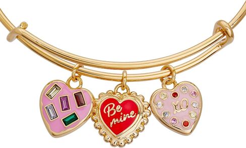 سوار Alex and Ani Sweet Shop Be Mine متعدد السحر، ذهبي لامع in Saudi Arabia