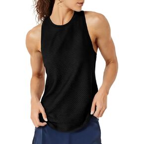 Fisoew Womens Summer Workout Tank Tops Racerback Athletic Gym Yoga Tops Loose Fit Sleeveless Running Active Shirts in Saudi Arabia