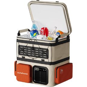 Portable Backpack Car Refrigerator, DC 12V Electric Fridge and Freezer,Electric Cooler,AC 110V 19QT/18L Compressor Cooler, Quick Freeze -4~68℉ for Truck,Van,RV,Camping and Outdoor Travel Use in Kuwait