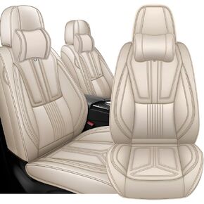 Arazi Car Seat Covers Full Set for Jeep Gladiator 2020-2025, Nappa Leather Seat Cover Full Coverage Waterproof Seat Protector (Black&Gray,5 Seats Standard) in Kuwait