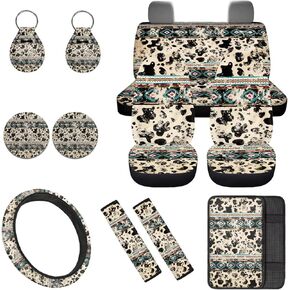 مجموعة أغطية مقاعد السيارة الأرجوانية Dreamcatcher مجموعة كاملة من 12 قطعة مع غطاء عجلة القيادة، وأغطية حزام الأمان وحامل الأكواب مع سلسلة مفاتيح، مجموعة حماية السيارات الجديدة التي تناسب السيارات الرياضية متعددة الاستخدامات in Kuwait