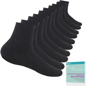 Diabetic Socks for Women Men,5 Pairs Non Binding Diabetic Ankle Wide Stretchy Loose Seamless Socks 7-9 9-11 in Kuwait