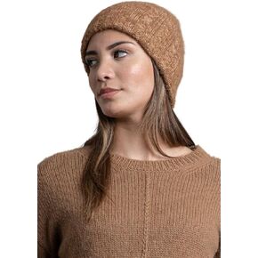 Classic Knited Alpaca Fiber Beanie - Brown in Saudi Arabia