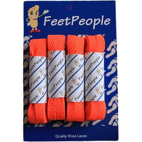 FeetPeople Flat Laces For Boots And Shoes, 4 Pair Pack in Saudi Arabia