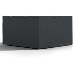 غطاء سياج بيت الكلب مناسب لبيوت الكلاب الخارجية مقاس 10 بوصة عرض × 10 بوصة، مع أسلاك كروية مطاطية متعددة، مصنوع من قماش أكسفورد مقاوم للماء 600D، غطاء جانبي لبيت الكلب لفصل الشتاء. in Kuwait