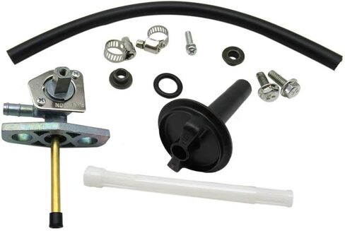 Fuel Valve Petcock with Lever Screw for 2007-2013 Honda Rancher 420 TRX420FE 4x4 ES/420 TRX420FM 4x4/420 TRX420TE 2x4 ES/420 TRX420TM 2x4 16950-HN7-003 16950-HM8-003 in Saudi Arabia