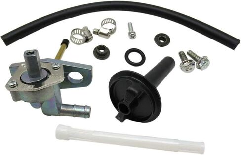 Fuel Valve Petcock with Lever Screw for 2007-2013 Honda Rancher 420 TRX420FE 4x4 ES/420 TRX420FM 4x4/420 TRX420TE 2x4 ES/420 TRX420TM 2x4 16950-HN7-003 16950-HM8-003 in Saudi Arabia