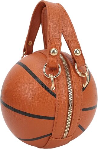 Keenso Basketball Shaped Bag Trendy Design, Multiple Wearing Options for Work, School, and Travel Made of PU Leather Material in Saudi Arabia