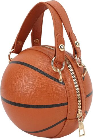 Keenso Basketball Shaped Bag Trendy Design, Multiple Wearing Options for Work, School, and Travel Made of PU Leather Material in Saudi Arabia