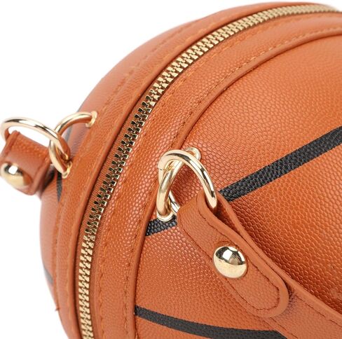 Keenso Basketball Shaped Bag Trendy Design, Multiple Wearing Options for Work, School, and Travel Made of PU Leather Material in Saudi Arabia