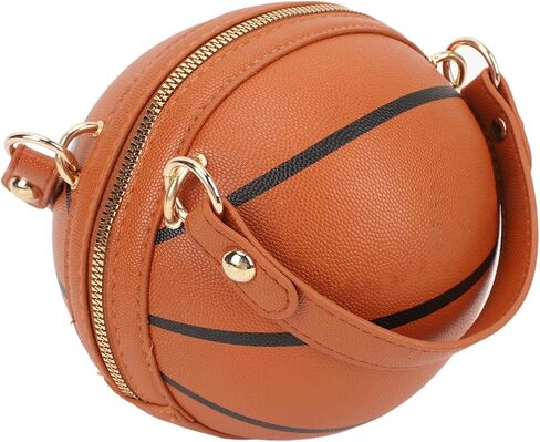 Keenso Basketball Shaped Bag Trendy Design, Multiple Wearing Options for Work, School, and Travel Made of PU Leather Material in Saudi Arabia