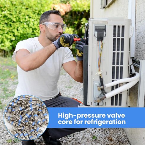 50 قطعة بديلة لصمام التيار المتردد، قلب صمام التيار المتردد النحاسي عالي الضغط، لمبرد R32 R410a R22، مصمم للفنيين المحترفين الذين يعملون ويحافظون على مكيف الهواء المنزلي in Kuwait