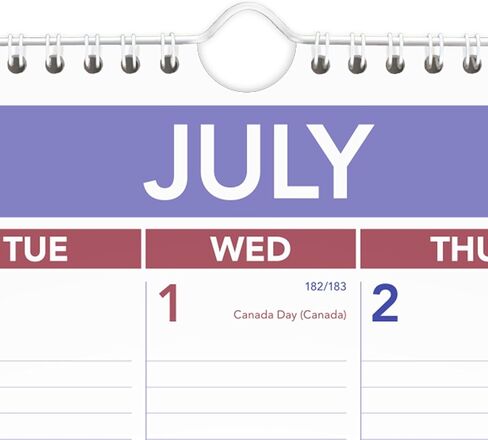 AT-A-GLANCE Wall Calendar 2026-2027 Planner, Academic 12-Month July-June, Monthly, 15-1/2" x 22-3/4", Ruled Daily Blocks (AY328) in Saudi Arabia