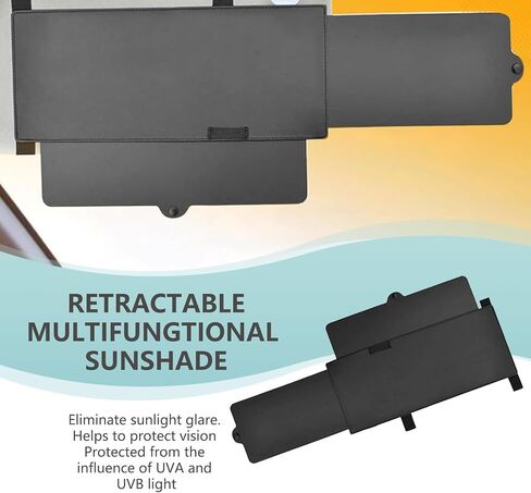 Car Sun Visor, Car Visor Extender Sun Blocker, Visor Accessories, Universal for Most Cars (Black #1 PC) in Saudi Arabia