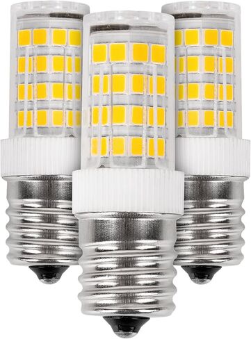 BlueStars Upgraded 8206232A 3W E17 Base Microwave LED Bulb Dimmable, 6000K Cold Daylight, 40W Incandescent Equivalent, 110V-130V 240 lumens for Refrigerator Range Hood Microwave, 2 Packs in Saudi Arabia