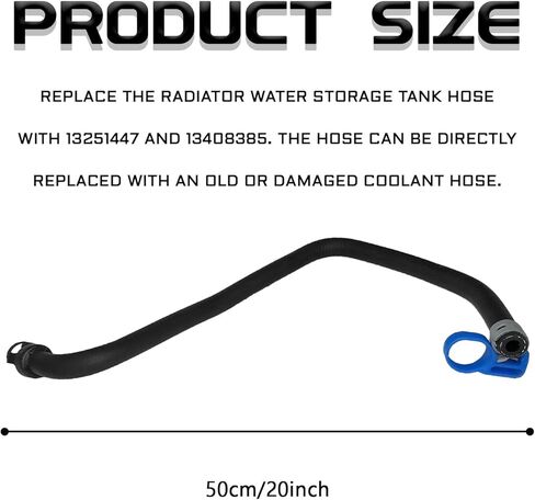 Engine Coolant Radiator Inlet Hose, Upper Radiator Coolant Reservoir Water Tank Overflow Hose Replacement, Engine Bypass Hoses for 2011-2016 Chevrolet Chevy Cruze, GM, Sonic, 13251447 13408385 in Saudi Arabia