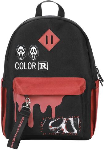 Bioworld Ghostface Masks & Blood Drip Adult 16.5" Black Backpack in Saudi Arabia