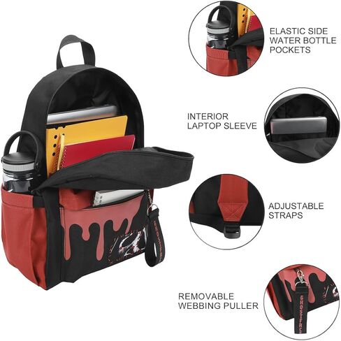 Bioworld Ghostface Masks & Blood Drip Adult 16.5" Black Backpack in Saudi Arabia