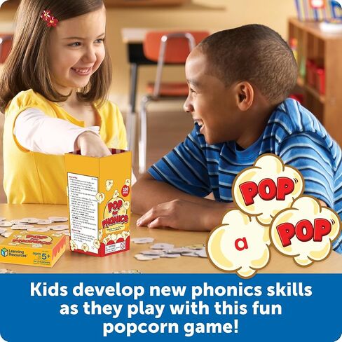 مصادر التعلم POP for Phonics - تعلم قراءة بطاقات فلاش الصوتيات، ألعاب تعلم رياض الأطفال للأطفال من 5 إلى 7 سنوات، أنشطة التهجئة وتطوير اللغة في المدرسة المنزلية، بطاقات فلاش القراءة in Saudi Arabia