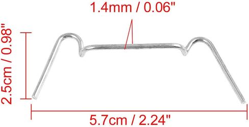 uxcell Universal Stainless Steel Motorcycle Fastener Spring Clip for Square Headlight 5pcs in Saudi Arabia
