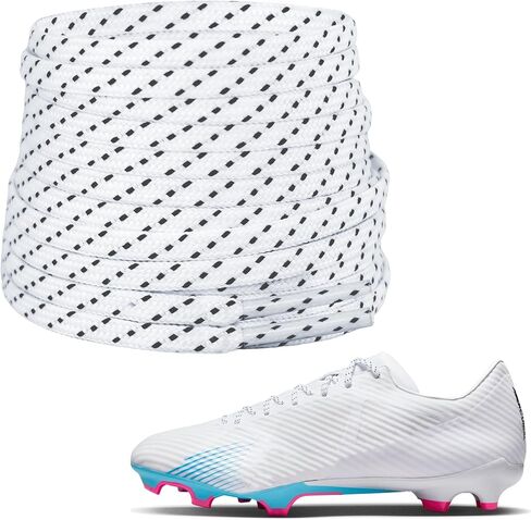 UamGlsob 4MM Soccer Shoelaces for Mercurial/Vapor/Superfly, Lightweight No-Fray Polyester Replacement Football Laces in Saudi Arabia