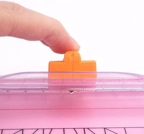 A4 Size Paper Cutter with Scale, 15 Inch x 5.6 Inch Pink Paper Guillotine for Coupon, Label, Cardstock, and Scrapbooking Craft for Office and Home (Pink) in Saudi Arabia