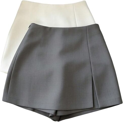 Women's Slit Front A Line Skorts High Waisted Mini Shorts Dressy Casual Shorts Summer Outfits in Saudi Arabia
