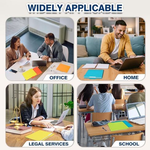 H4D 30 حزمة من مجلدات الملفات البلاستيكية ثقيلة الوزن، مجلدات ملفات ملونة من البوليستر، 1/3 علامات تبويب مع ملصقات لاصقة، حجم الحروف، ألوان متنوعة in Kuwait