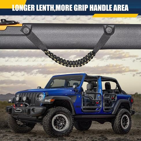 4 قطع من مقابض القضبان الدوارة، ملحقات Ford Bronco الداخلية، متوافقة مع Ford Bronco 2021 2022 2023 2024 2/4 باب (غير متوافقة مع Bronco Sport) in Saudi Arabia
