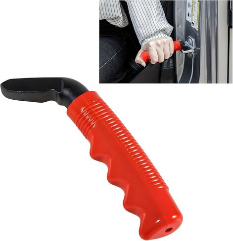 Car Door Handle for Elderly, Multifunction Door Latch Auto Grab Bar Cane with Non-Slip Grip, Portable Vehicle Support Handle Assistive Device to Help Get Out, Car Accessories (Black) in Saudi Arabia
