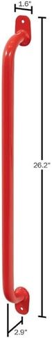 WEATHER GUARD 9895-7-01 LARGE VAN GRAB HANDLE, Powder Coated; Red; Steel; 26.2 Inch; Rear Door D-Pillar/ Shelf End Panel; Single; With Mounting Hardware in Saudi Arabia