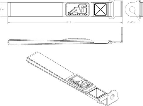 حزام سحب فتحة LIFTGATE الخلفي من Agency 6 - يناسب Toyota 4Runner - الجيل الخامس - أحمر in Saudi Arabia