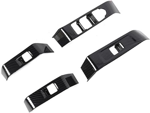 Carbon Fiber Window Lift Trim Switch Panel Cover Trim for Chevrolet Colorado/GMC Canyon 2023+ Interior Accessories in Saudi Arabia