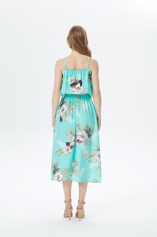 Matchable Couple Hawaiian Luau Shirt or Maxi Ruffle Dress in Pineapple Garden Turquoise in Saudi Arabia