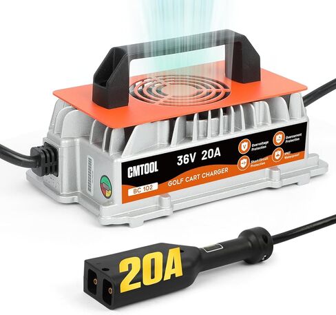 Golf Cart Charger 36 Volt EZGO 20 AMP 36 Volt Golf Cart Battery Charger EZGO TXT 1250W 36V Golf Cart Charger EZ GO D Style Plug Smart IP67 Waterproof Trickle Charger 20A 36V Lead Acid Battery Charger in Kuwait