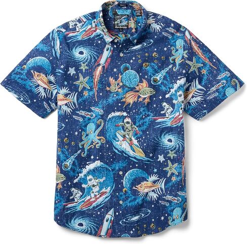 Reyn Spooner Men's Surfing Hawaiian Aloha Shirt - Tailored Fit Button Front in Saudi Arabia
