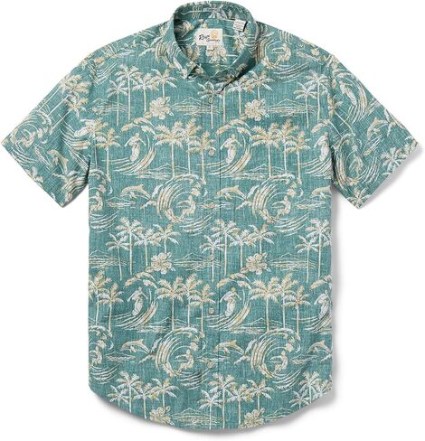 Reyn Spooner Men's Surfing Hawaiian Aloha Shirt - Tailored Fit Button Front in Saudi Arabia