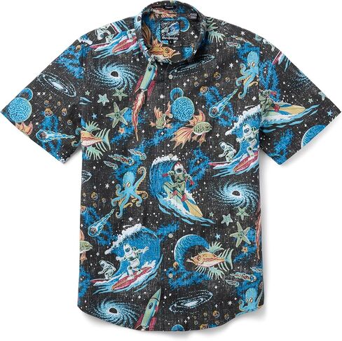 Reyn Spooner Men's Surfing Hawaiian Aloha Shirt - Tailored Fit Button Front in Saudi Arabia