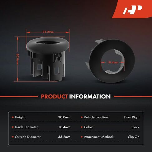 A-Premium Front Right Parking Assist Sensor Retainer Bezels Compatible with Select Ford Models - Escape 2023 2024, Replace# LJ6Z15A862AAPTM in Saudi Arabia