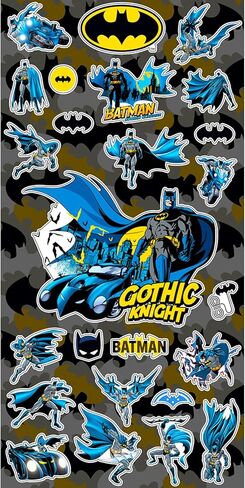 BATMAN Pajama Set for Boys - Bundle of Dark Knight T-Shirt and Shorts Size 2T-4T, Phone Wallet, Stickers, More PJ's for Boys, Kids, Toddlers in Saudi Arabia